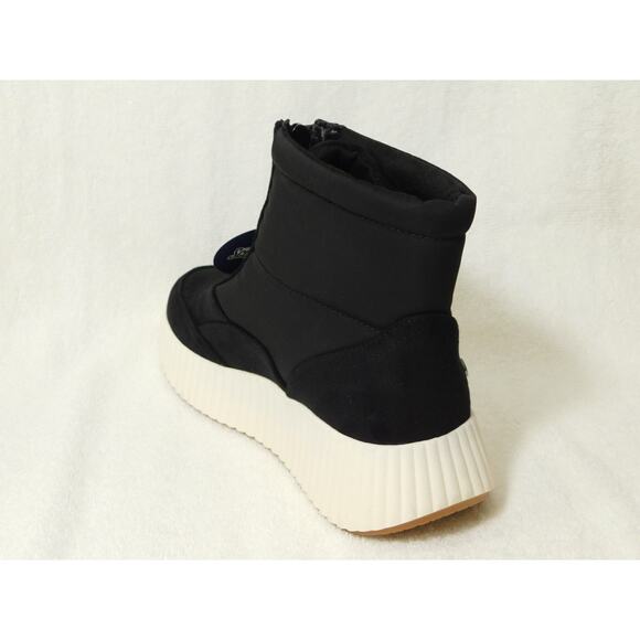 W679 White Mountain Black Multi Smooth Downtown Platform Ankle Booties - Size 8M - Picture 3 of 5